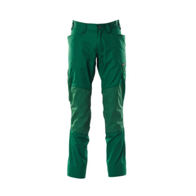 Mascot Accelerate Trousers With Kneepad PocketsGreen   (40.5) (Leg LengthLong) from B&Q