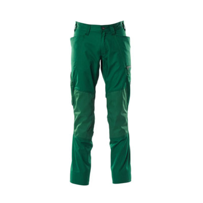 Mascot Accelerate Trousers With Kneepad PocketsGreen   (44.5) (Leg LengthLong) from B&Q