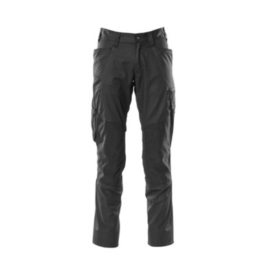 Mascot Accelerate Trousers With Kneepad PocketsBlack   (36.5) (Leg LengthShort) from B&Q