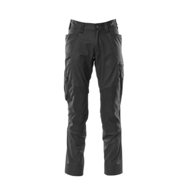 Mascot Accelerate Trousers With Kneepad PocketsBlack   (32.5) (Leg LengthRegular) from B&Q