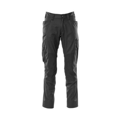 Mascot Accelerate Trousers With Kneepad PocketsBlack   (33.5) (Leg LengthRegular) from B&Q