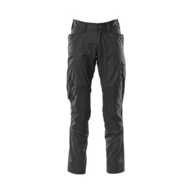 Mascot Accelerate Trousers With Kneepad PocketsBlack   (35.5) (Leg LengthRegular) from B&Q