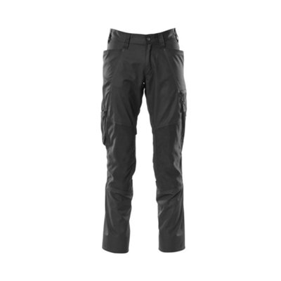 Mascot Accelerate Trousers With Kneepad PocketsBlack   (30.5) (Leg LengthLong) from B&Q