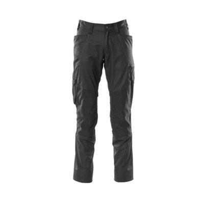 Mascot Accelerate Trousers With Kneepad PocketsBlack   (31.5) (Leg LengthLong) from B&Q