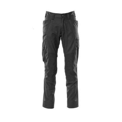 Mascot Accelerate Trousers With Kneepad PocketsBlack   (33.5) (Leg LengthLong) from B&Q