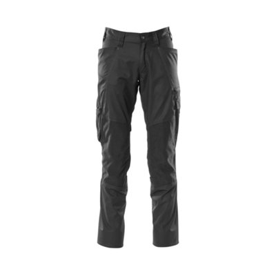 Mascot Accelerate Trousers With Kneepad PocketsBlack   (40.5) (Leg LengthLong) from B&Q