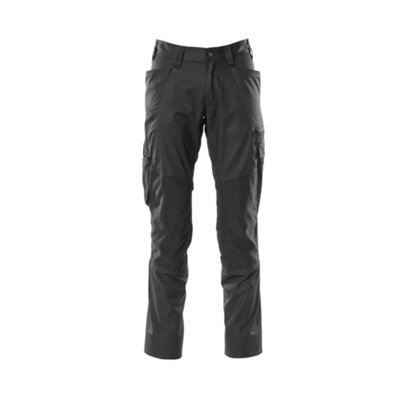 Mascot Accelerate Trousers With Kneepad PocketsBlack   (46.5) (Leg LengthLong) from B&Q