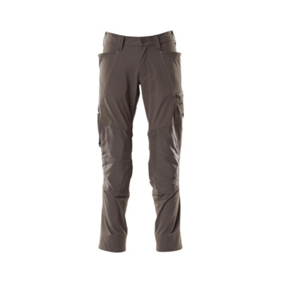 Mascot Accelerate Stretch Trousers With Kneepad PocketsDark Anthracite   (32.5) (Leg LengthShort) from B&Q