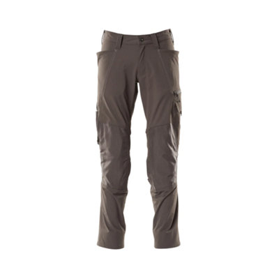 Mascot Accelerate Stretch Trousers With Kneepad PocketsDark Anthracite   (28.5) (Leg LengthRegular) from B&Q