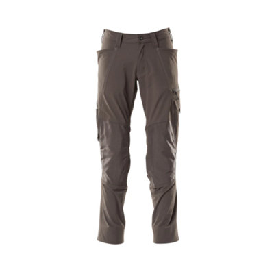 Mascot Accelerate Stretch Trousers With Kneepad PocketsDark Anthracite   (33.5) (Leg LengthRegular) from B&Q