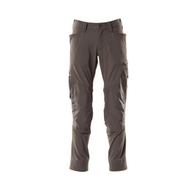Mascot Accelerate Stretch Trousers With Kneepad PocketsDark Anthracite   (31.5) (Leg LengthLong) from B&Q