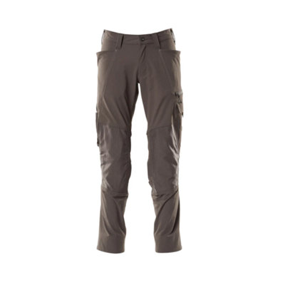 Mascot Accelerate Stretch Trousers With Kneepad PocketsDark Anthracite   (33.5) (Leg LengthLong) from B&Q