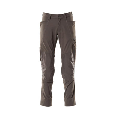 Mascot Accelerate Stretch Trousers With Kneepad PocketsDark Anthracite   (34.5) (Leg LengthLong) from B&Q