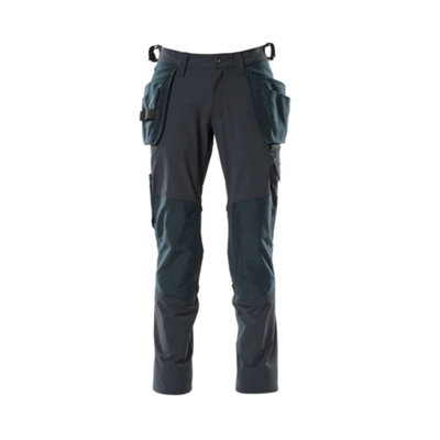 B&Q -  Accelerate Stretch Trousers With Holster Pockets (Dark Navy)  (35.5) (Leg LengthRegular)