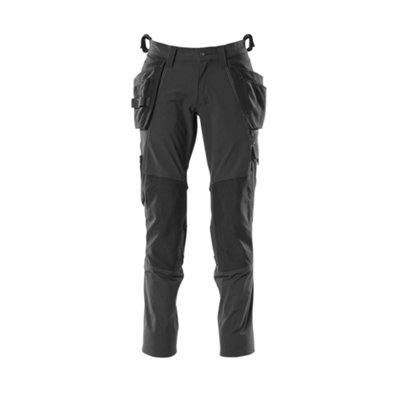 B&Q -  Accelerate Stretch Trousers With Holster Pockets (Black)  (44.5) (Leg LengthRegular)