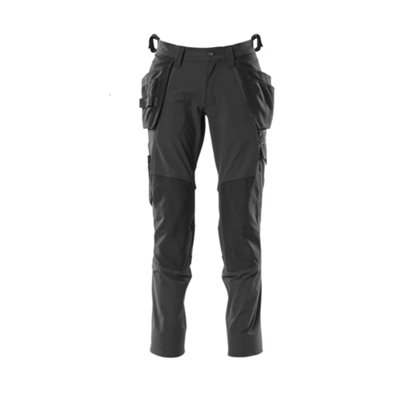 B&Q -  Accelerate Stretch Trousers With Holster Pockets (Black)  (42.5) (Leg LengthLong)