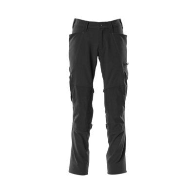 Mascot Accelerate Stretch Trousers With Kneepad PocketsBlack   (32.5) (Leg LengthRegular) from B&Q