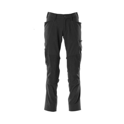 Mascot Accelerate Stretch Trousers With Kneepad PocketsBlack   (44.5) (Leg LengthRegular) from B&Q