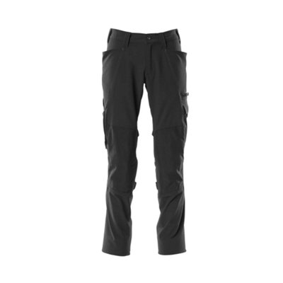 Mascot Accelerate Stretch Trousers With Kneepad PocketsBlack   (46.5) (Leg LengthRegular) from B&Q
