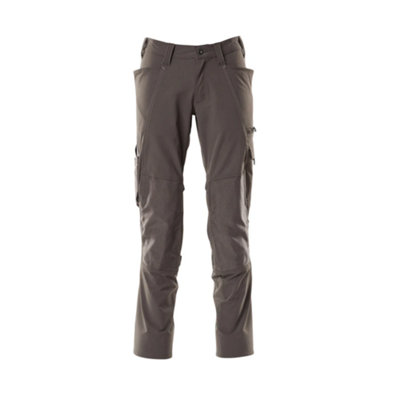Mascot Accelerate Stretch Trousers With Kneepad PocketsDark Anthracite   (33.5) (Leg LengthRegular) from B&Q