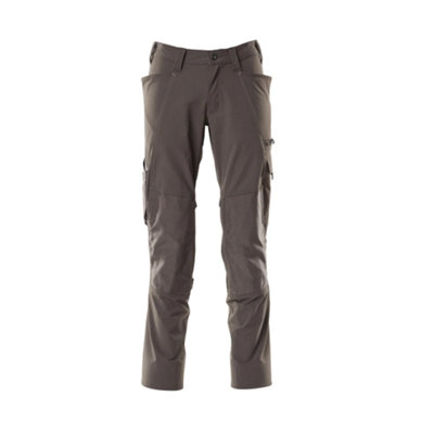 Mascot Accelerate Stretch Trousers With Kneepad PocketsDark Anthracite   (34.5) (Leg LengthRegular) from B&Q