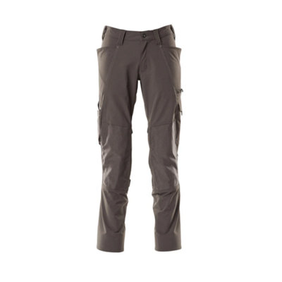 Mascot Accelerate Stretch Trousers With Kneepad PocketsDark Anthracite   (31.5) (Leg LengthLong) from B&Q