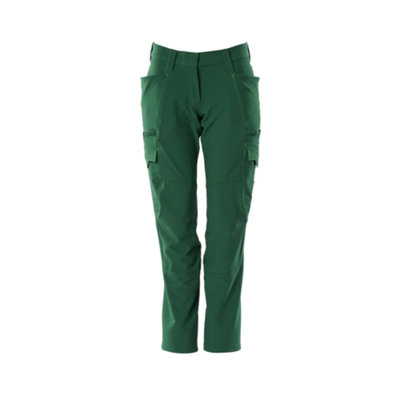 Mascot Accelerate Ladies Diamond Fit Stretch Trousers (Green)  (50.5) (Leg LengthShort) from B&Q