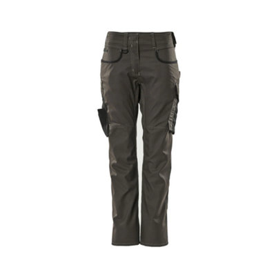 Mascot Unique Ladies Two-Toned Diamond Fit Trousers () (38.5) (Leg Length - Regular) Anthracite/Black