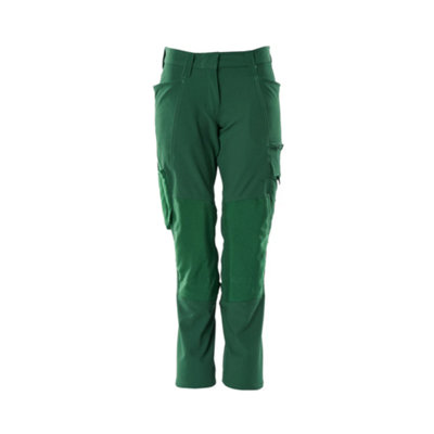 Mascot Accelerate Ladies Diamond Trousers With Kneepad Pockets (Green)  (43.5) (Leg LengthShort) from B&Q