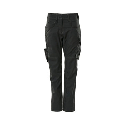 Mascot Unique Ladies One-Tone Diamond Fit Trousers (Black)  (34) (Leg LengthShort) from B&Q
