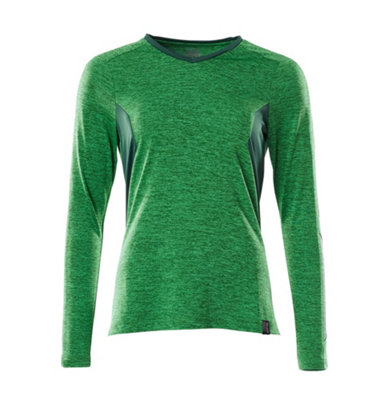 Mascot Accelerate Ladies Coolmax Long-Sleeved T-Shirt (Grass Green/green)  (Large) from B&Q