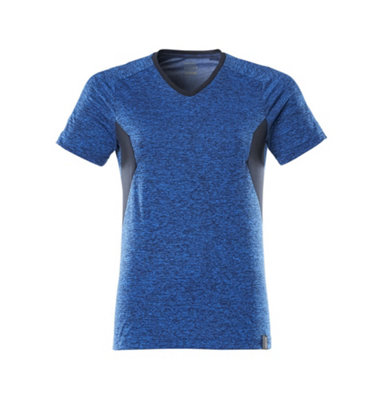 Mascot Accelerate Ladies Coolmax Pro T-Shirt (Azure Blue/dark Navy)  (Large) from B&Q