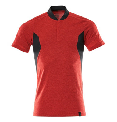 Mascot Accelerate Coolmax Pro Modern Fit Polo Shirt (Traffic ) (Xx Large) Red/Black