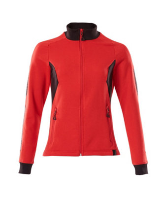 Mascot Accelerate Ladies Fit Zippered Sweatshirt (Traffic Red/black)  (Medium) from B&Q