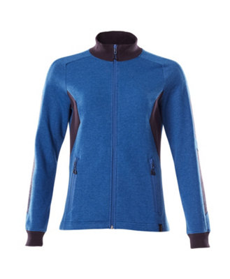Mascot Accelerate Ladies Fit Zippered Sweatshirt (Azure Blue/dark Navy)  (X Large) from B&Q