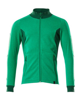 Mascot Accelerate Modern Fit Zippered Sweatshirt (Grass Green/green)  (Xxxx Large) from B&Q