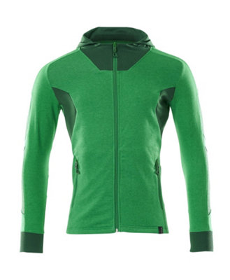 Mascot Accelerate Modern Fit Hoodie With Zipper (Grass Green/green)  (Xxx Large) from B&Q