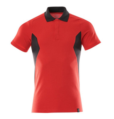 Mascot Accelerate Modern Fit Polo Shirt (Traffic Red/black)  (Xxx Large) from B&Q