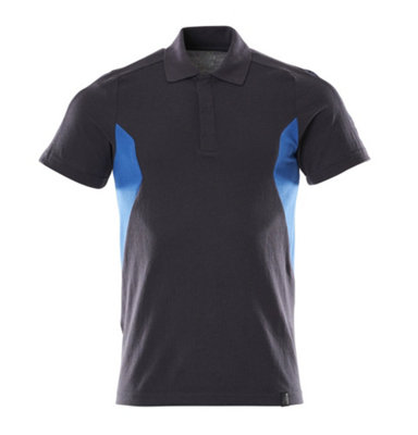 Mascot Accelerate Modern Fit Polo Shirt (Dark Navy/azure Blue)  (Large) from B&Q