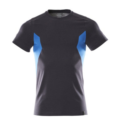 Mascot Accelerate Modern Fit T-Shirt (Dark Navy/azure Blue)  (X Small) from B&Q