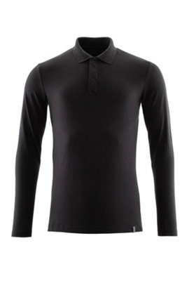 Mascot Crossover Long-Sleeved Polo Shirt With Prowash Technology (Deep Black)  (Xxxxx Large) from B&Q