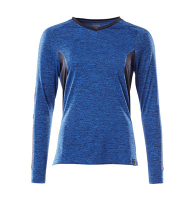 Mascot Accelerate Ladies Coolmax Long-Sleeved T-Shirt (Azure Blue/dark Navy)  (Xxxx Large) from B&Q