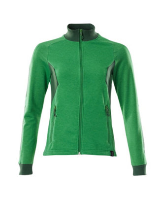 Mascot Accelerate Ladies Fit Zippered Sweatshirt (Grass Green/green)  (Xxxx Large) from B&Q