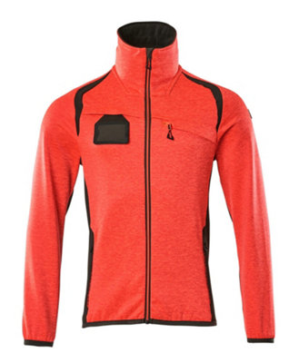 Mascot Accelerate Safe Microfleece Jacket With Half Zip (Hi-Vis Red/dark Anthracite)  (X Large)