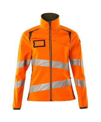 Mascot Accelerate Safe Ladies Fit Softshell Jacket (Hi-Vis Orange/moss Green)  (Xxx Large) from B&Q
