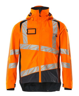 Mascot Accelerate Safe Lightweight Lined Outer Shell Jacket (Hi-Vis Orange/dark Navy)  (Xxxxx Large) from B&Q