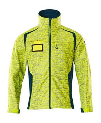 Mascot Accelerate Safe Softshell Jacket With Reflectors (Hi-Vis Yellow/dark Petroleum)  (Xxxxx Large) from B&Q