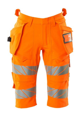 Mascot Accelerate Safe Stretch Shorts With Holster Pockets (Hi-Vis Orange)  (48.5) (Leg LengthRegular) from B&Q
