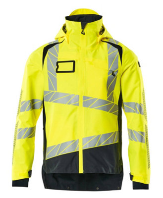 Mascot Accelerate Safe Lightweight Lined Outer Shell Jacket (Hi-Vis Yellow/black)  (Xxxxx Large) from B&Q