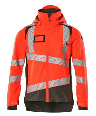 Mascot Accelerate Safe Lightweight Lined Outer Shell Jacket (Hi-Vis Red/dark Anthracite)  (Xx Large) from B&Q
